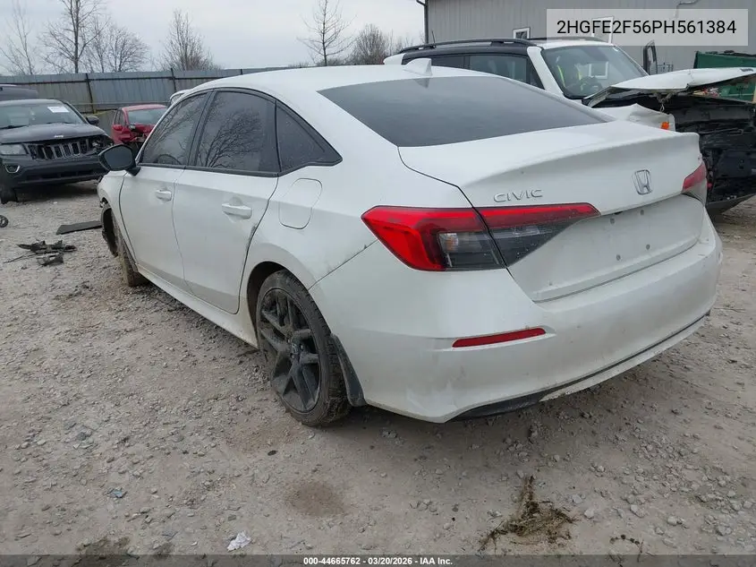 Auction sale of the 2023 Honda Civic , vin: 2HGFE2F56PH561384, lot number: 44665762