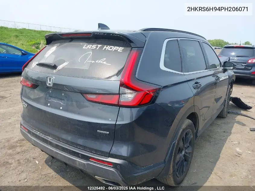 Auction sale of the 2023 Honda CR V , vin: 2HKRS6H94PH206071, lot number: 12325492