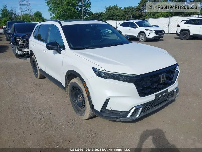 Auction sale of the 2024 Honda CR V , vin: 2HKRS6H94RH208633, lot number: 12633936