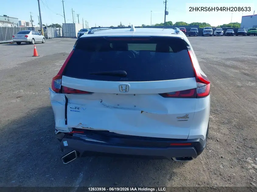 Auction sale of the 2024 Honda CR V , vin: 2HKRS6H94RH208633, lot number: 12633936