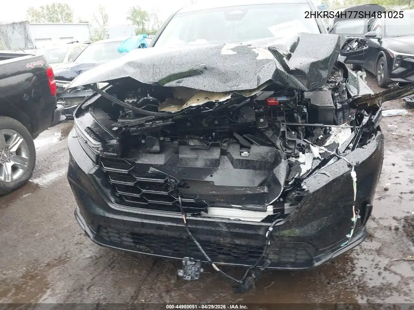Auction sale of the 2025 Honda CR V , vin: 2HKRS4H77SH481025, lot number: 44980051