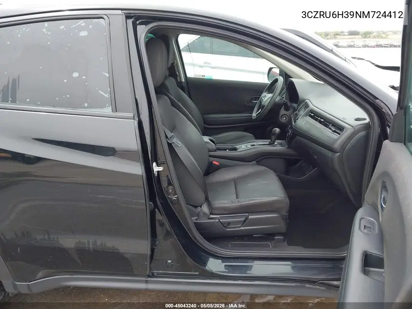 Auction sale of the 2022 Honda HR V , vin: 3CZRU6H39NM724412, lot number: 45043240