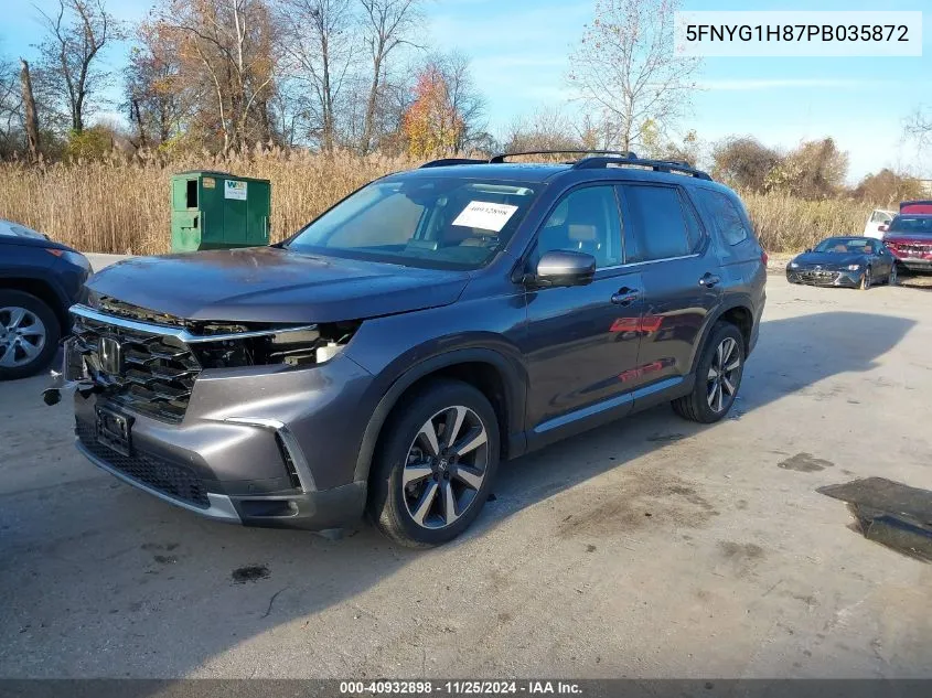 Auction sale of the 2023 Honda Pilot , vin: 5FNYG1H87PB035872, lot number: 40932898