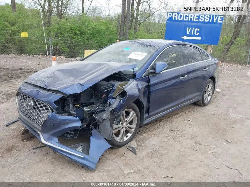Auction sale of the 2019 Hyundai Sonata , vin: 5NPE34AF5KH813282, lot number: 39161418
