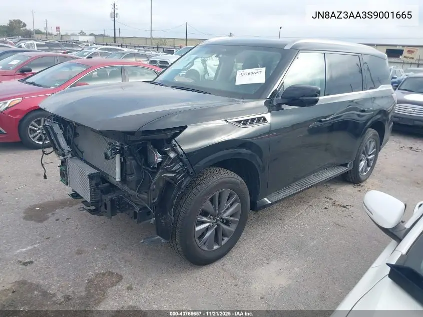 Auction sale of the 2025 Infiniti QX80 , vin: JN8AZ3AA3S9001665, lot number: 43768657