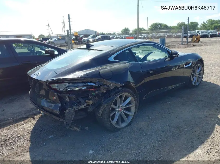 Auction sale of the 2017 Jaguar F Type , vin: SAJWA6BU0H8K46717, lot number: 45382406