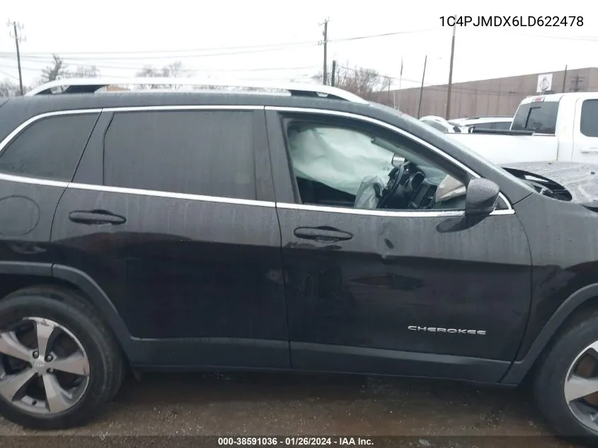 Auction sale of the 2020 Jeep Cherokee , vin: 1C4PJMDX6LD622478, lot number: 38591036