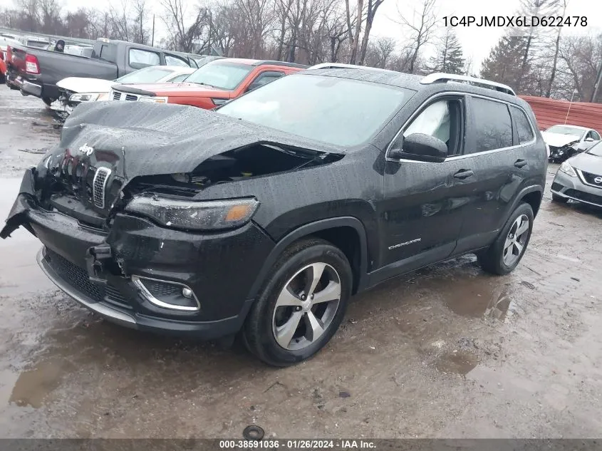 Auction sale of the 2020 Jeep Cherokee , vin: 1C4PJMDX6LD622478, lot number: 38591036