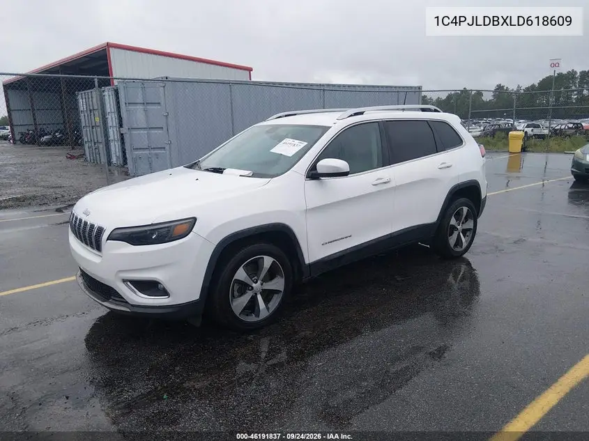 Auction sale of the 2020 Jeep Cherokee , vin: 1C4PJLDBXLD618609, lot number: 46191837
