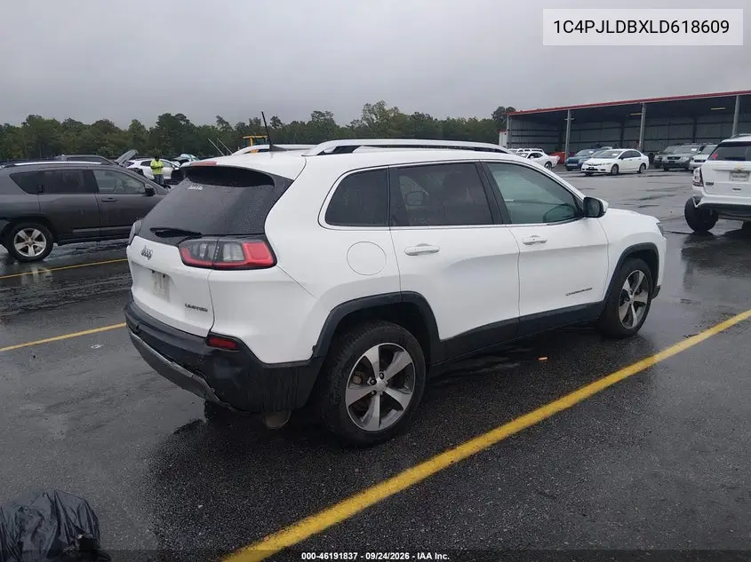Auction sale of the 2020 Jeep Cherokee , vin: 1C4PJLDBXLD618609, lot number: 46191837