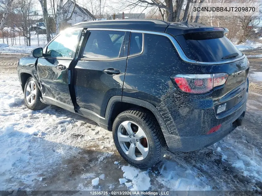 Auction sale of the 2018 Jeep Compass , vin: 3C4NJDBB4JT209870, lot number: 12535725
