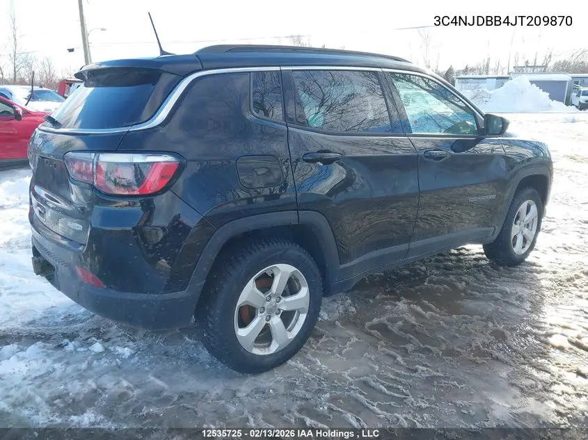 Auction sale of the 2018 Jeep Compass , vin: 3C4NJDBB4JT209870, lot number: 12535725