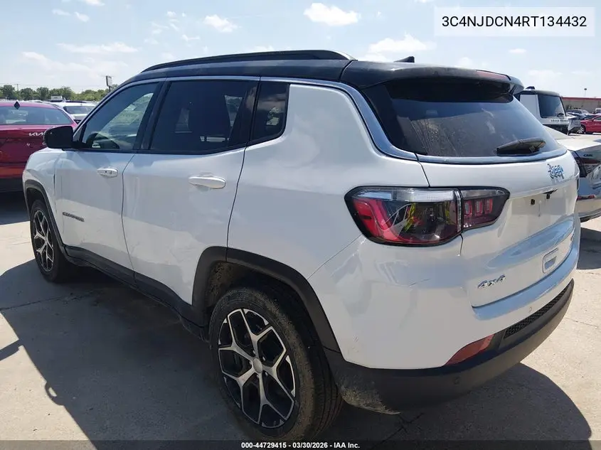 Auction sale of the 2024 Jeep Compass , vin: 3C4NJDCN4RT134432, lot number: 44729415