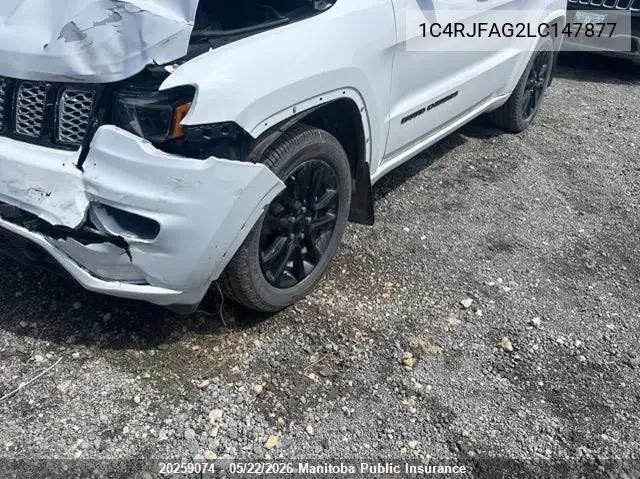 Auction sale of the 2020 Jeep Grand Cherokee , vin: 1C4RJFAG2LC147877, lot number: 20259074