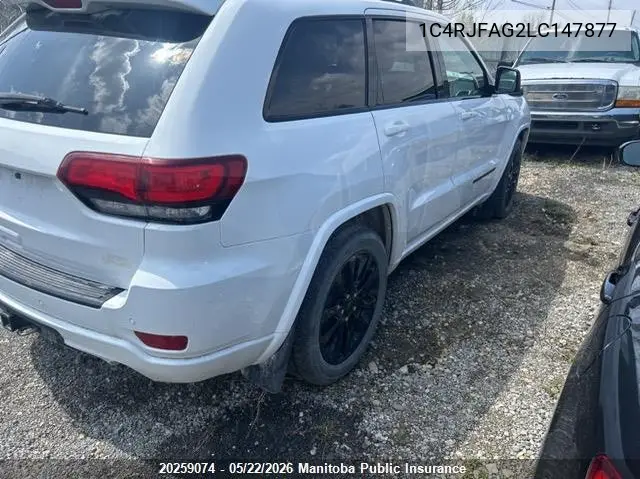 Auction sale of the 2020 Jeep Grand Cherokee , vin: 1C4RJFAG2LC147877, lot number: 20259074