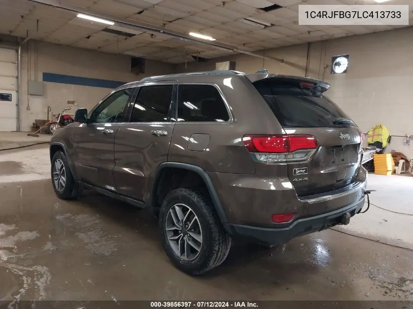 Auction sale of the 2020 Jeep Grand Cherokee , vin: 1C4RJFBG7LC413733, lot number: 39856397