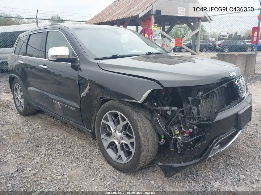 Auction sale of the 2020 Jeep Grand Cherokee , vin: 1C4RJFCG9LC436350, lot number: 44974279