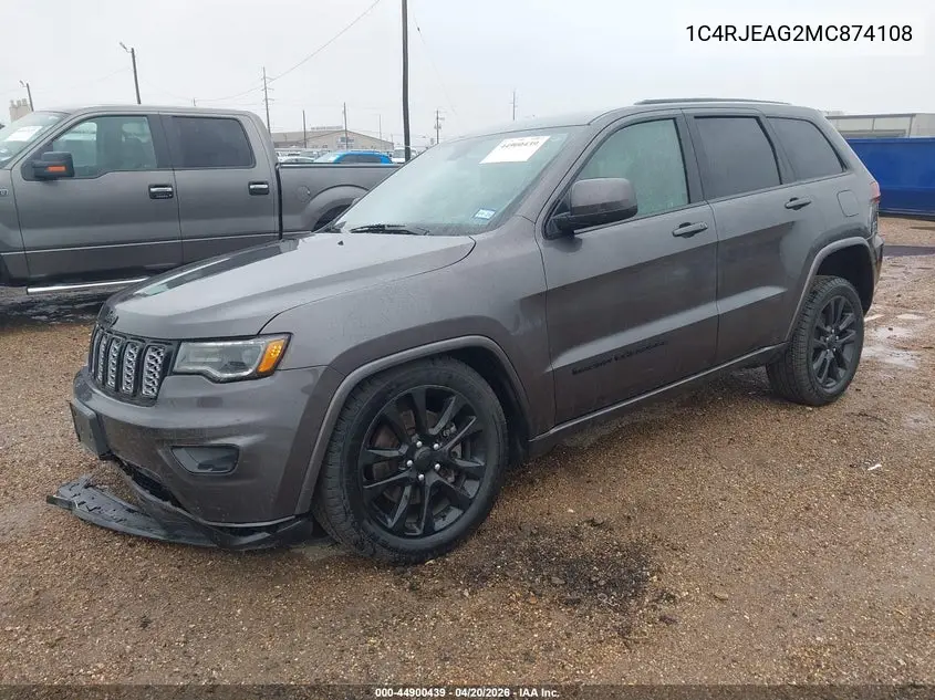 Auction sale of the 2021 Jeep Grand Cherokee , vin: 1C4RJEAG2MC874108, lot number: 44900439