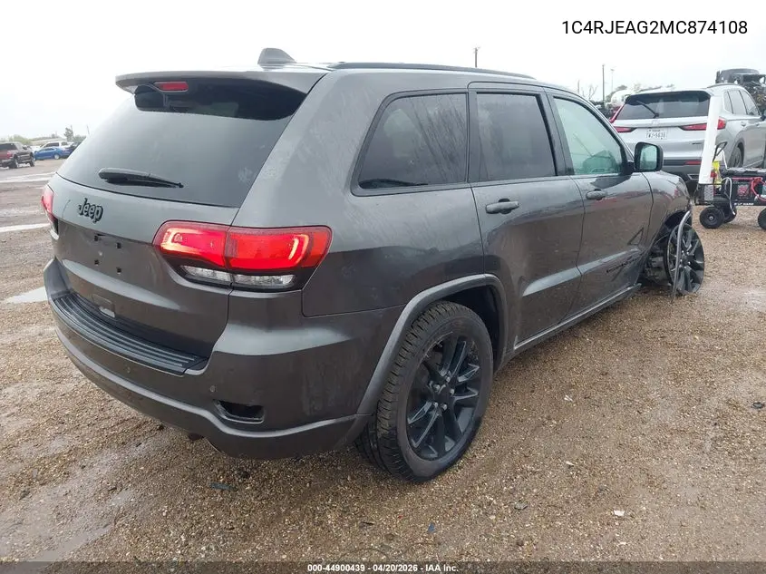 Auction sale of the 2021 Jeep Grand Cherokee , vin: 1C4RJEAG2MC874108, lot number: 44900439