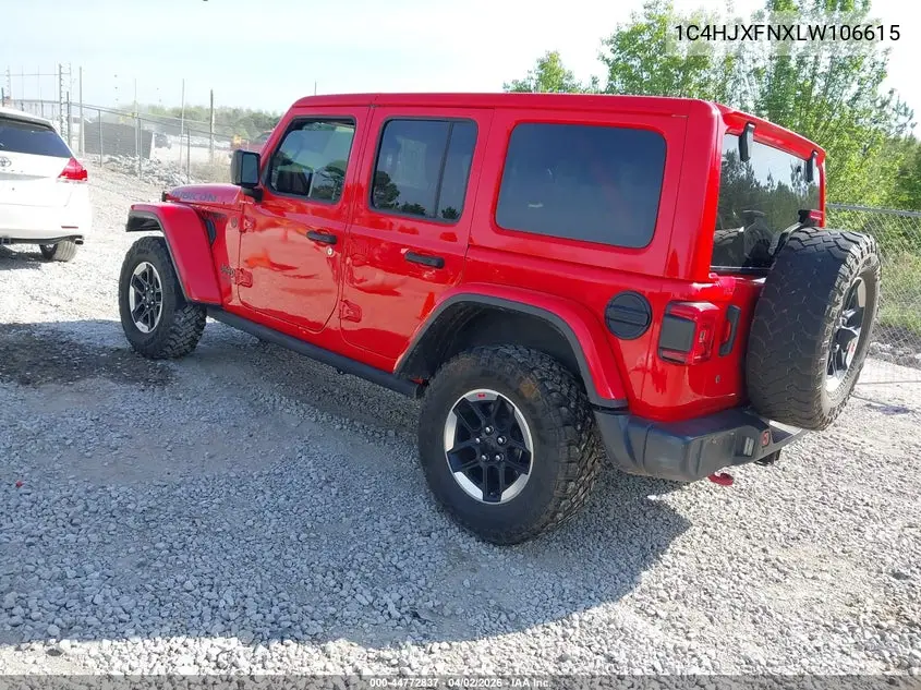 Auction sale of the 2020 Jeep Wrangler , vin: 1C4HJXFNXLW106615, lot number: 44772837