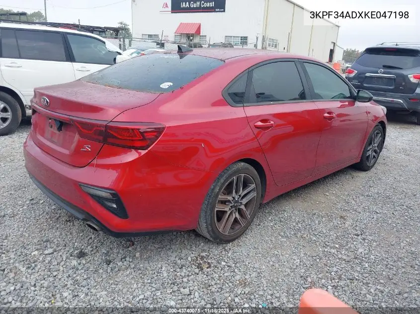 Auction sale of the 2019 Kia Forte , vin: 3KPF34ADXKE047198, lot number: 43740075