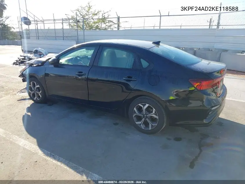 Auction sale of the 2019 Kia Forte , vin: 3KPF24AD2KE118588, lot number: 44468874