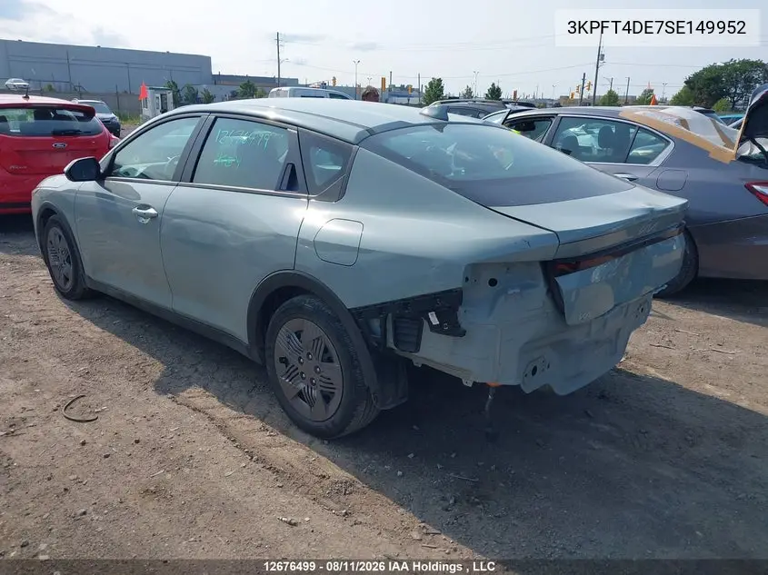 Auction sale of the 2025 Kia K4 , vin: 3KPFT4DE7SE149952, lot number: 12676499