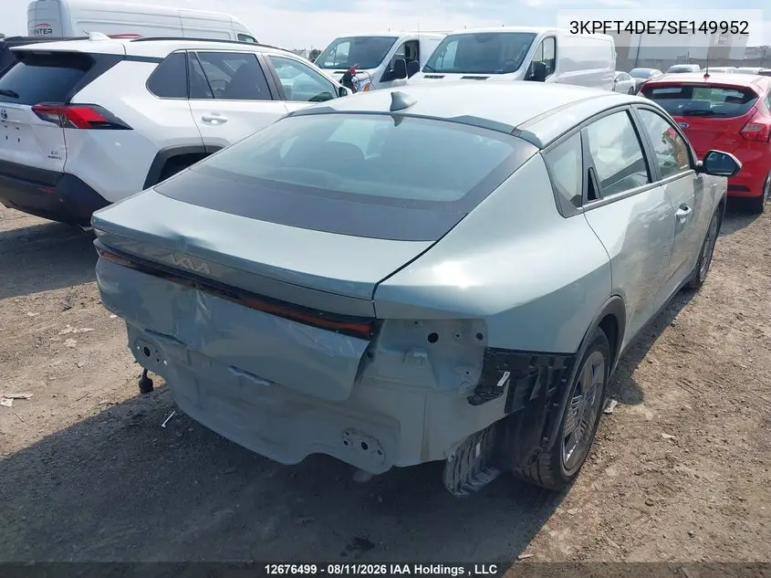 Auction sale of the 2025 Kia K4 , vin: 3KPFT4DE7SE149952, lot number: 12676499