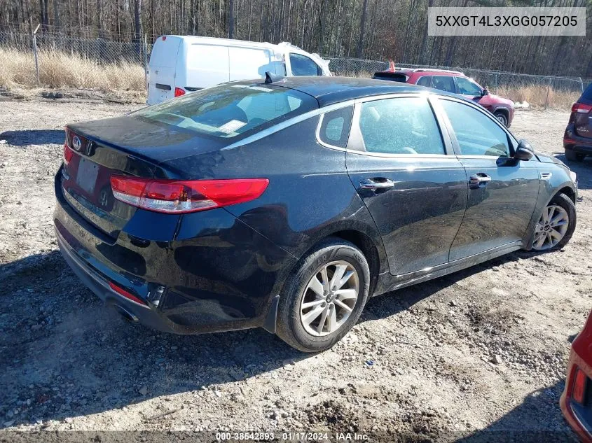 Auction sale of the 2016 Kia Optima , vin: 5XXGT4L3XGG057205, lot number: 38542893