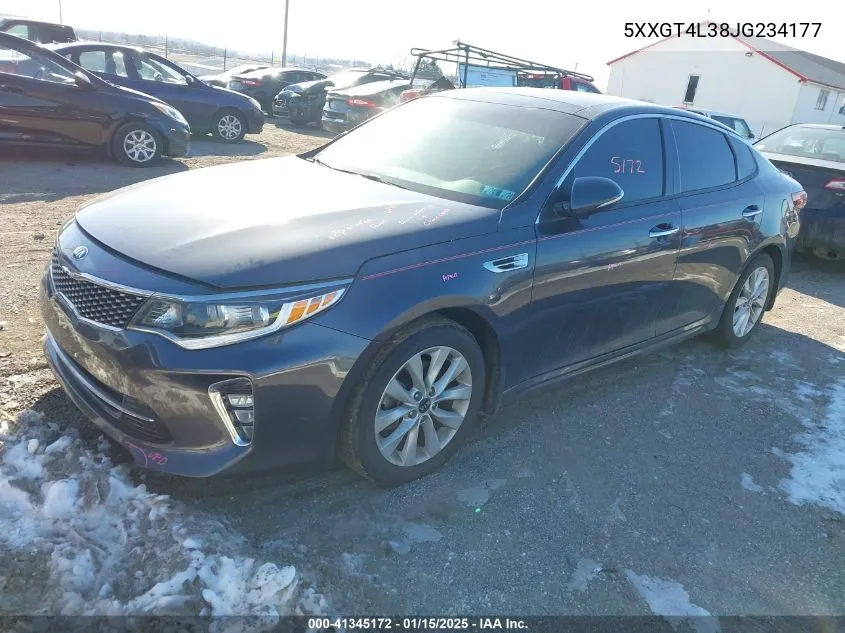 Auction sale of the 2018 Kia Optima , vin: 5XXGT4L38JG234177, lot number: 41345172