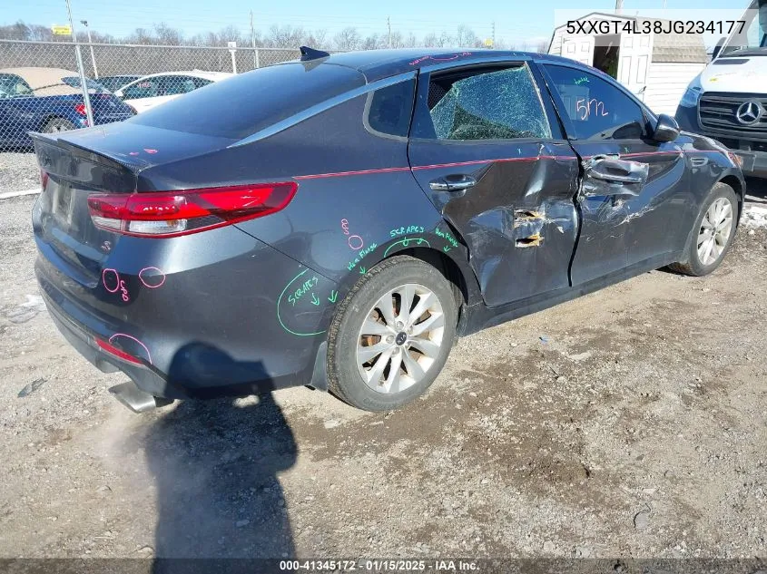 Auction sale of the 2018 Kia Optima , vin: 5XXGT4L38JG234177, lot number: 41345172