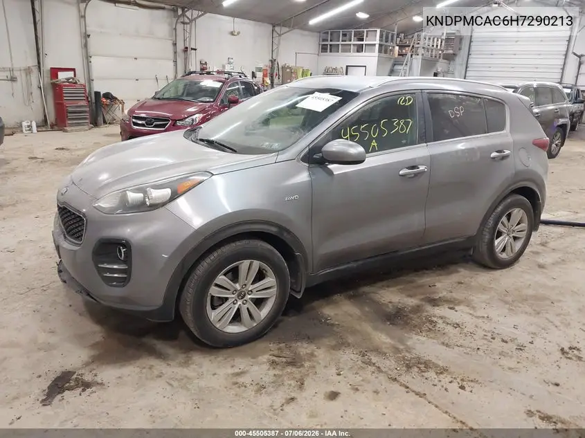 Auction sale of the 2017 Kia Sportage , vin: KNDPMCAC6H7290213, lot number: 45505387