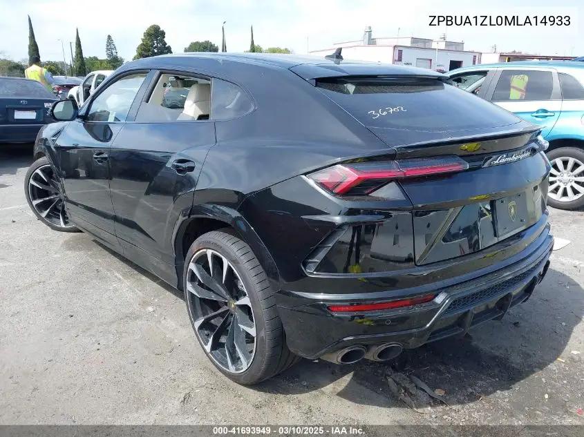 Auction sale of the 2021 Lamborghini Urus , vin: ZPBUA1ZL0MLA14933, lot number: 41693949