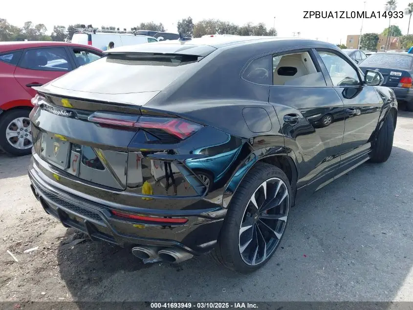Auction sale of the 2021 Lamborghini Urus , vin: ZPBUA1ZL0MLA14933, lot number: 41693949