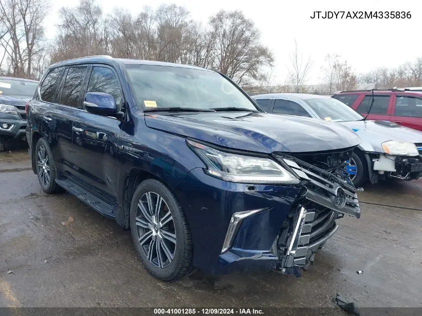 Auction sale of the 2021 Lexus LX , vin: JTJDY7AX2M4335836, lot number: 41001285