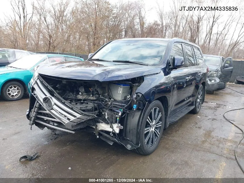 Auction sale of the 2021 Lexus LX , vin: JTJDY7AX2M4335836, lot number: 41001285