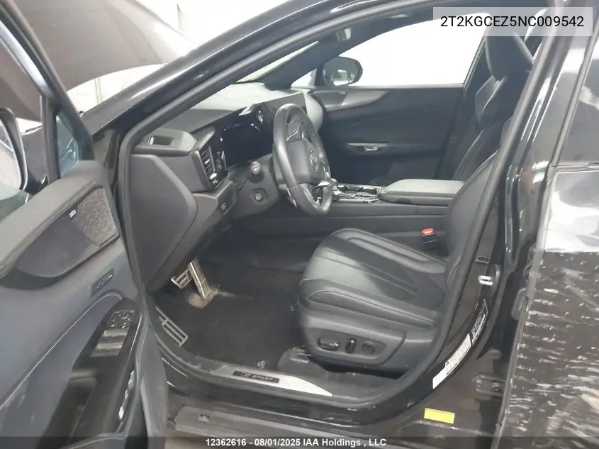 Auction sale of the 2022 Lexus NX , vin: 2T2KGCEZ5NC009542, lot number: 12362616