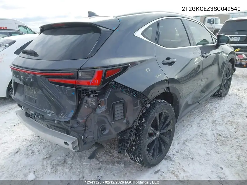 Auction sale of the 2025 Lexus NX , vin: 2T2GKCEZ3SC049540, lot number: 12541320