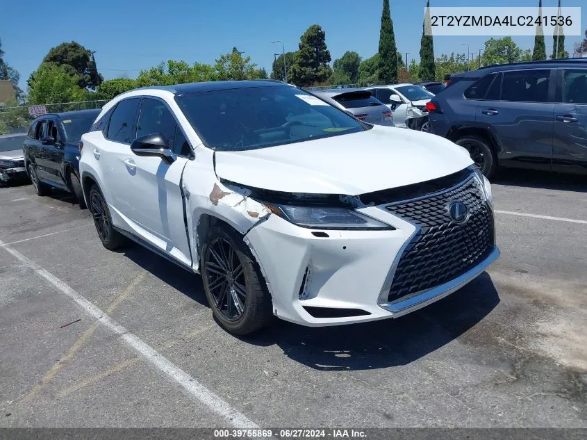 Auction sale of the 2020 Lexus RX , vin: 2T2YZMDA4LC241536, lot number: 39755869
