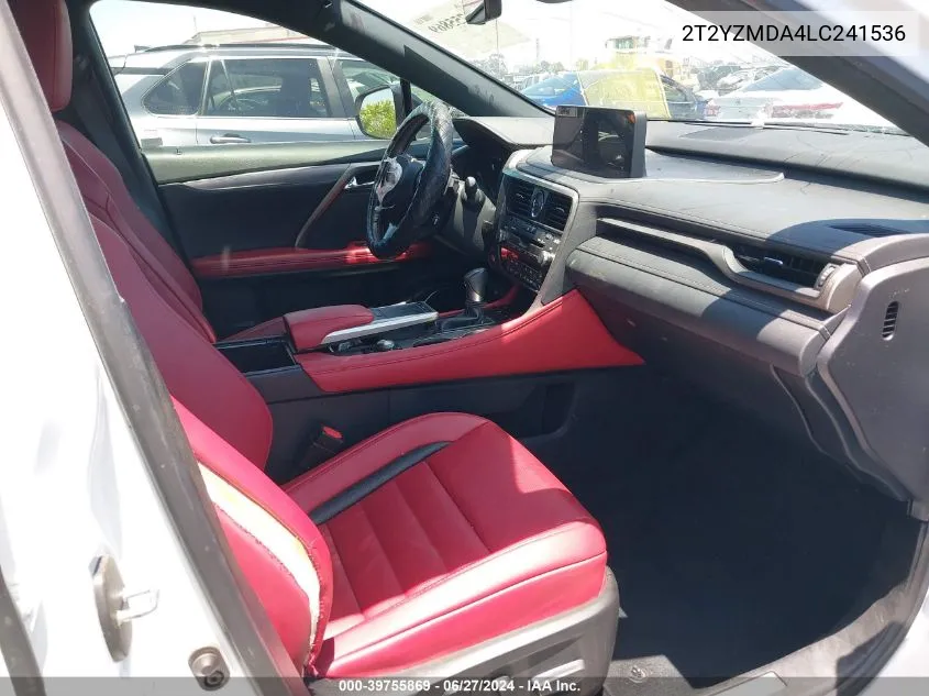 Auction sale of the 2020 Lexus RX , vin: 2T2YZMDA4LC241536, lot number: 39755869