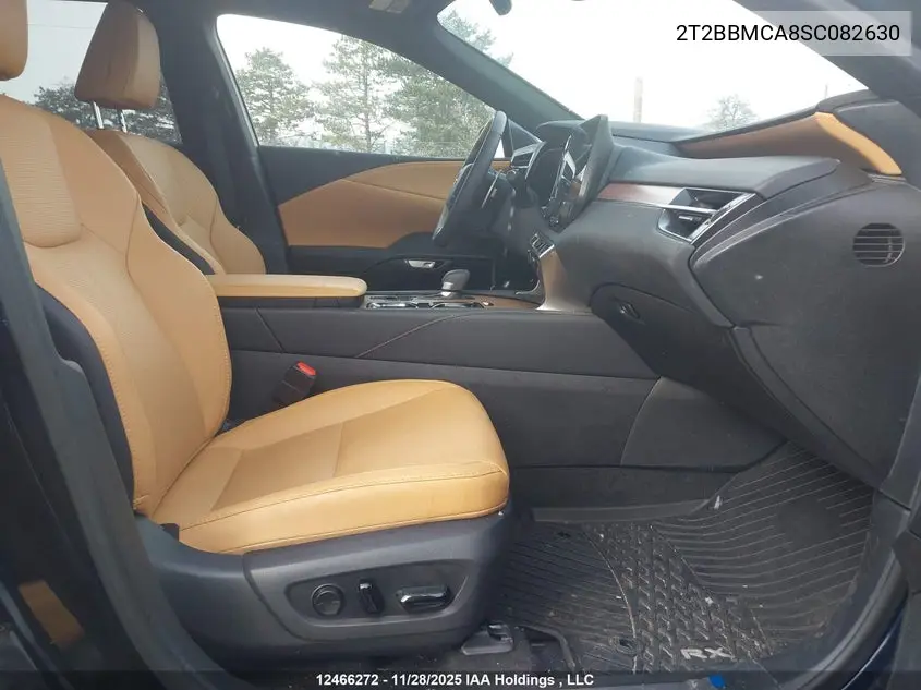 Auction sale of the 2025 Lexus RX , vin: 2T2BBMCA8SC082630, lot number: 12466272