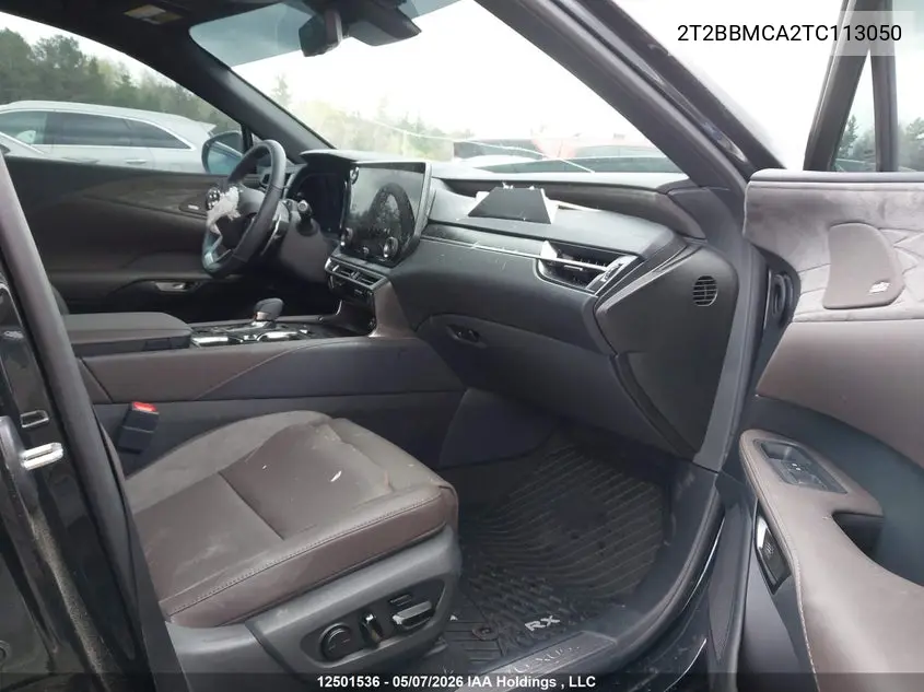 Auction sale of the 2026 Lexus RX , vin: 2T2BBMCA2TC113050, lot number: 12501536