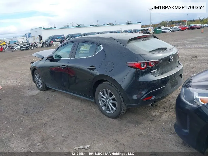 Auction sale of the 2024 Mazda 3 , vin: JM1BPAKM2R1700362, lot number: 12124584