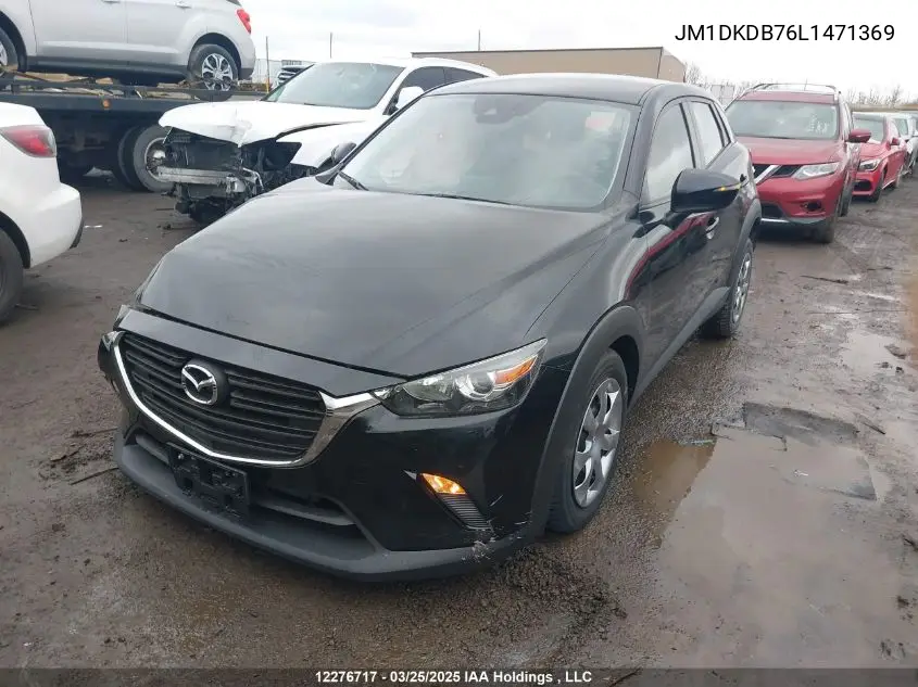 Auction sale of the 2020 Mazda CX 3 , vin: JM1DKDB76L1471369, lot number: 12276717