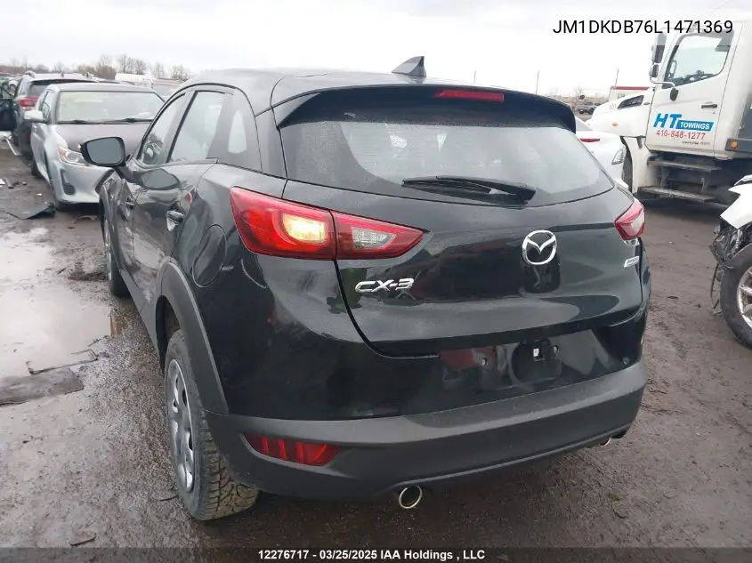 Auction sale of the 2020 Mazda CX 3 , vin: JM1DKDB76L1471369, lot number: 12276717