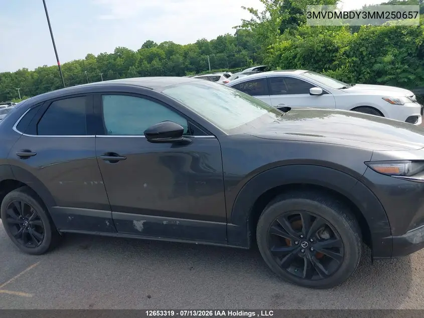 Auction sale of the 2021 Mazda CX 30 , vin: 3MVDMBDY3MM250657, lot number: 12653319