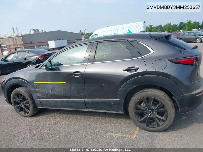 Auction sale of the 2021 Mazda CX 30 , vin: 3MVDMBDY3MM250657, lot number: 12653319
