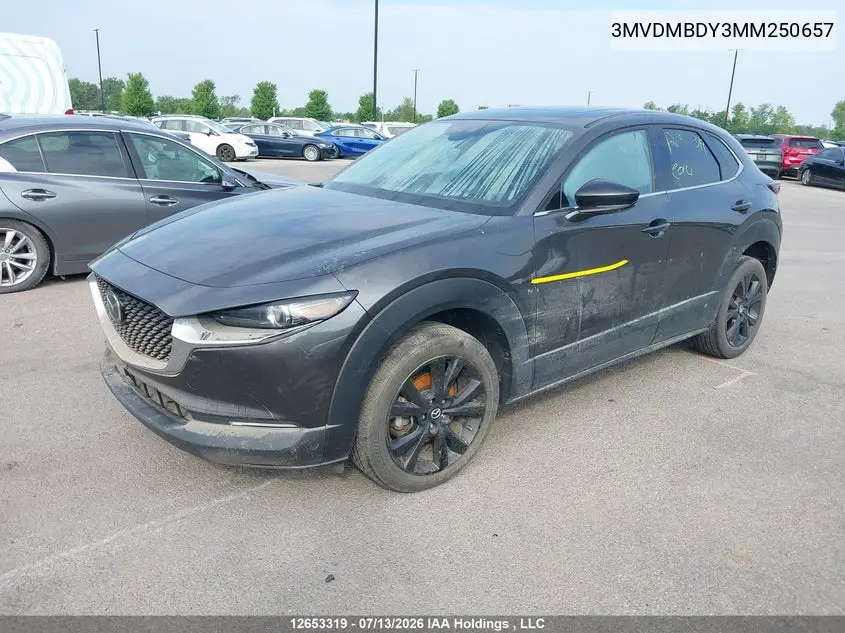 Auction sale of the 2021 Mazda CX 30 , vin: 3MVDMBDY3MM250657, lot number: 12653319