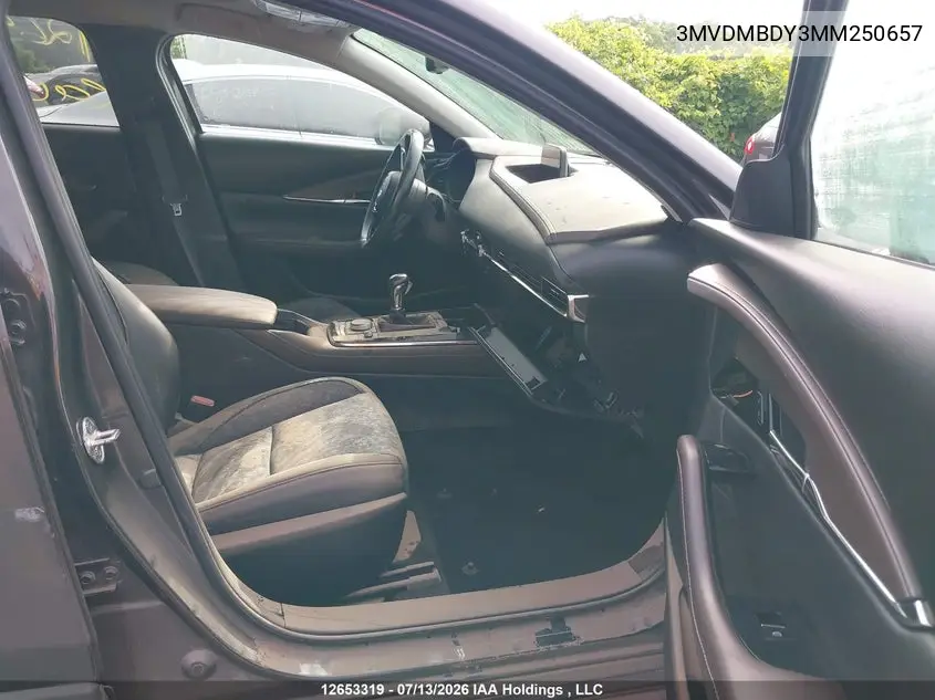 Auction sale of the 2021 Mazda CX 30 , vin: 3MVDMBDY3MM250657, lot number: 12653319