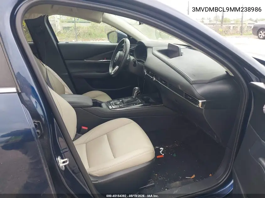 Auction sale of the 2021 Mazda CX 30 , vin: 3MVDMBCL9MM238986, lot number: 45154392